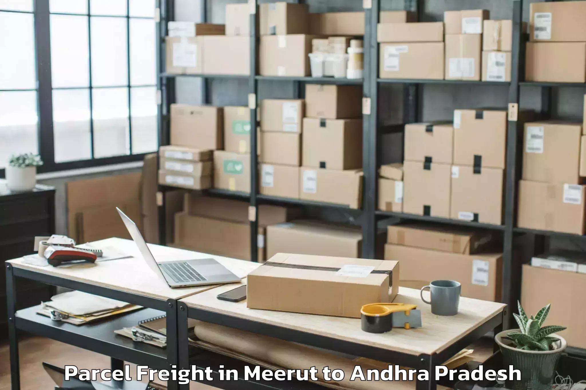 Affordable Meerut to Nizampatnam Parcel Freight